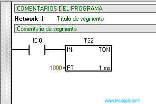 Resolución de 1 ms en temporizadores MicroWin.