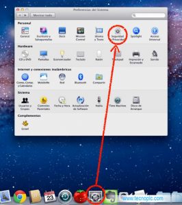 Bloquear pantalla en Mac: Seguridad y Privacidad.