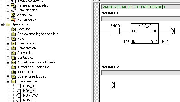 Mover valor del temporizador a una variable tipo Word.