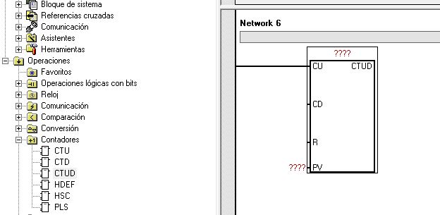 Contador tipo CTUD en S7-200.