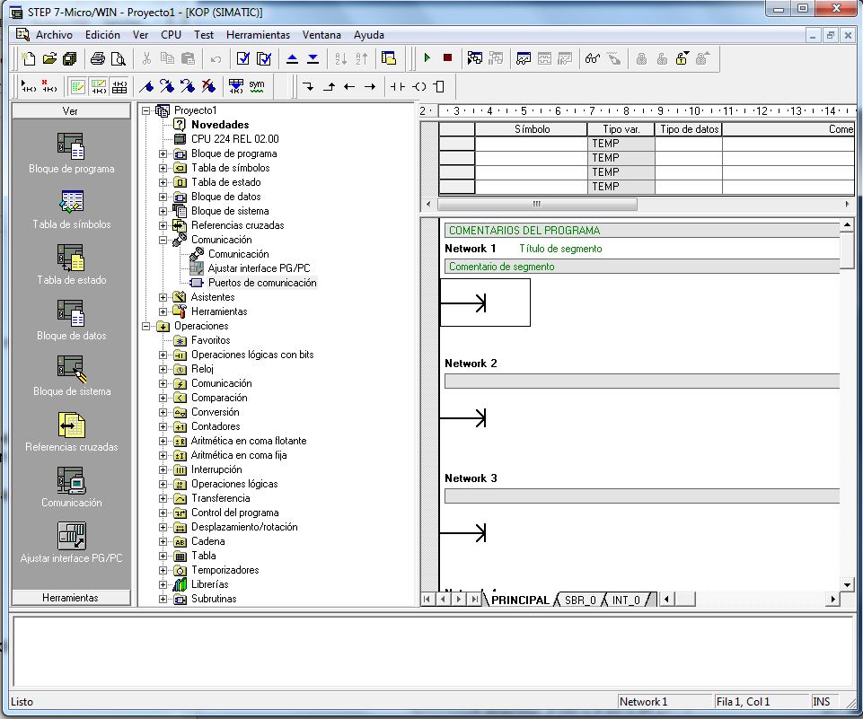 Configurar comunicaciones en PLC S7-200