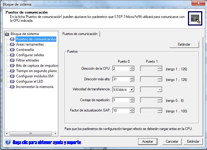 Comunicación PPI en S7-200 con velocidad a 9,6 al crear nuevo proyecto MicroWin.