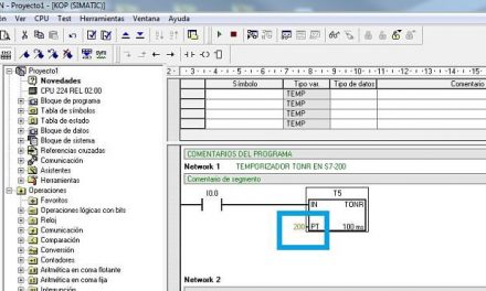 Temporizador TONR en S7-200 configuración y bit activación.