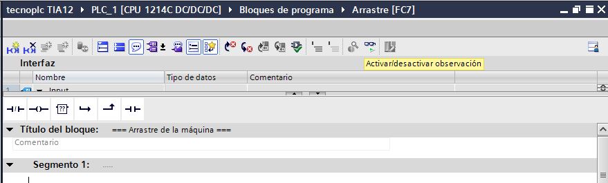 Barra de favoritos en cada bloque que abrimos.