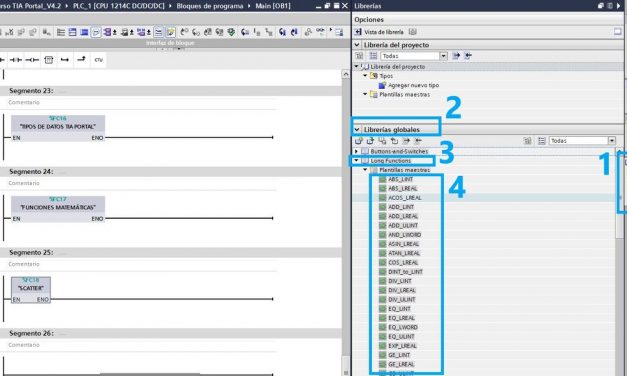 Librería de proyecto en TIA Portal.