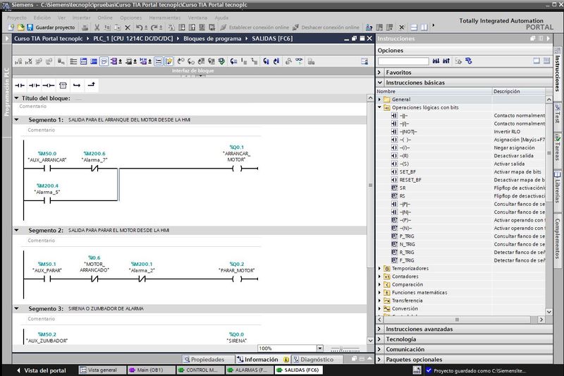 Utilización de las operaciones lógicas con bits en unos segmentos de nuestro programa