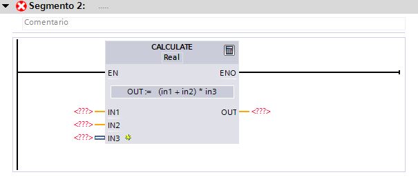 Función con las entradas generadas a partir de la fórmula establecida.