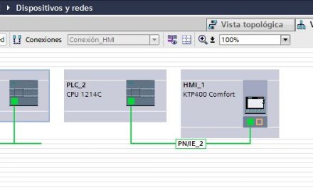 Conexión PLC y HMI en un proyecto TIA Portal.