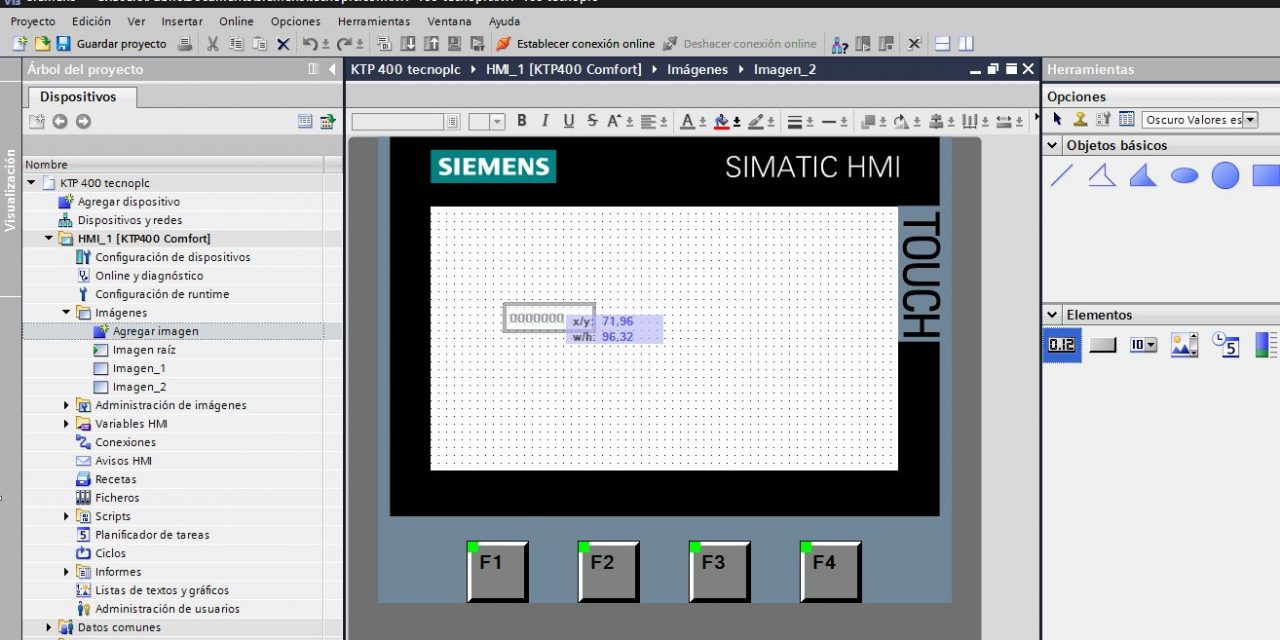 Creación de una pantalla HMI TIA Portal.