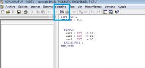 Compilar Step 7 Pérdida de datos UDT al transferir bloque ONLINE Step 7. » tecnoplc