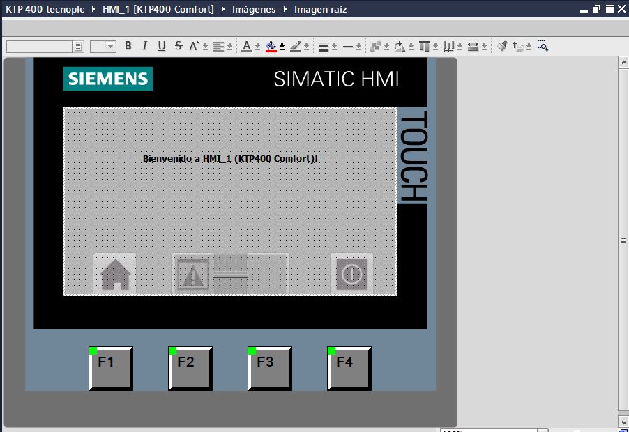 Interfaz WinCC Flexible para empezar un proyecto HMI