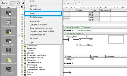 Grabar cartucho S7-200 con un programa en MicroWin