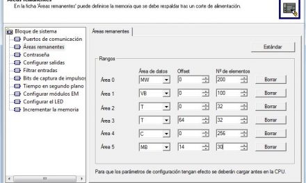 Remanencia S7-200 : definir áreas remanentes