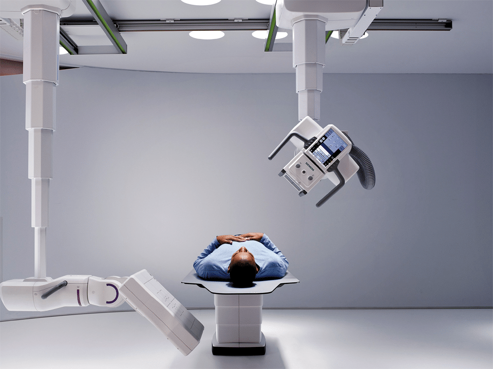 Control sistema robotizado de rayos X.