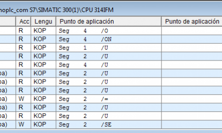 Referencias cruzadas Step7 para buscar marcas libres