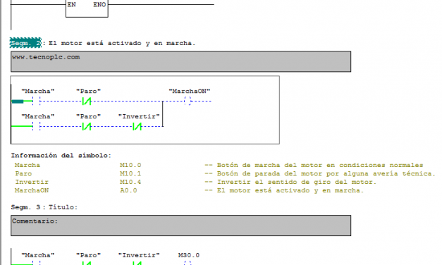 Visualizar símbolos en los contactos de un proyecto Step 7