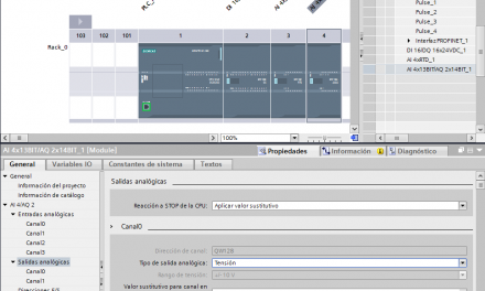 Salidas analógicas S7-1200 : configuración TIA Portal