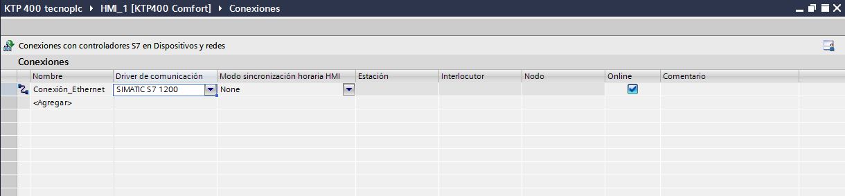 Seleccionar la CPU que tenemos en nuestra red Ethernet.