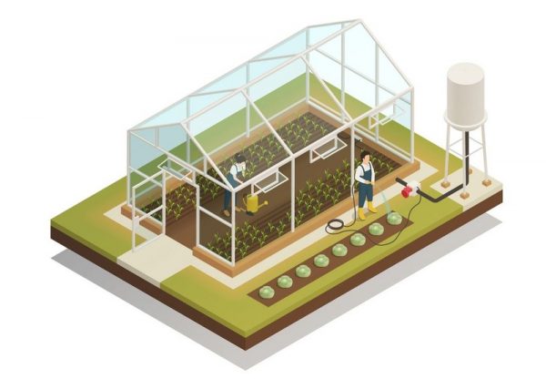 Riego plantas invernadero de forma automática con un PLC LOGO