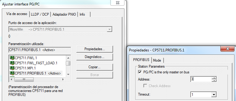 Establecer comunicación S7-200 y Seleccionar la dirección de nuestro ordenador en la red.