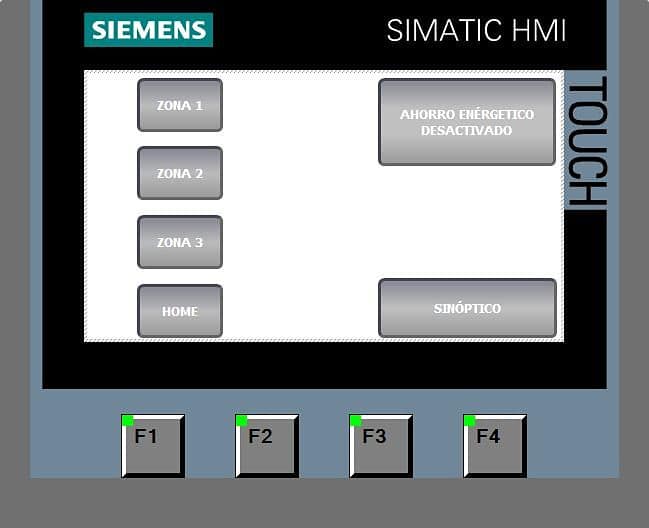 Control luces almacén mediante HMI.