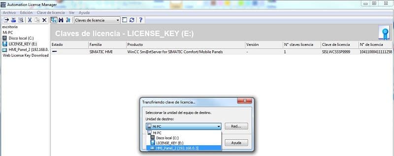 Instalar licencia Smart Service con USB Siemens original