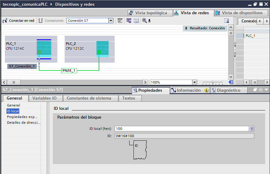 ID Local definida por defecto.