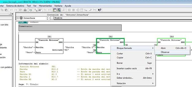 Visualizar FB Online con su DB Instancia en Step 7