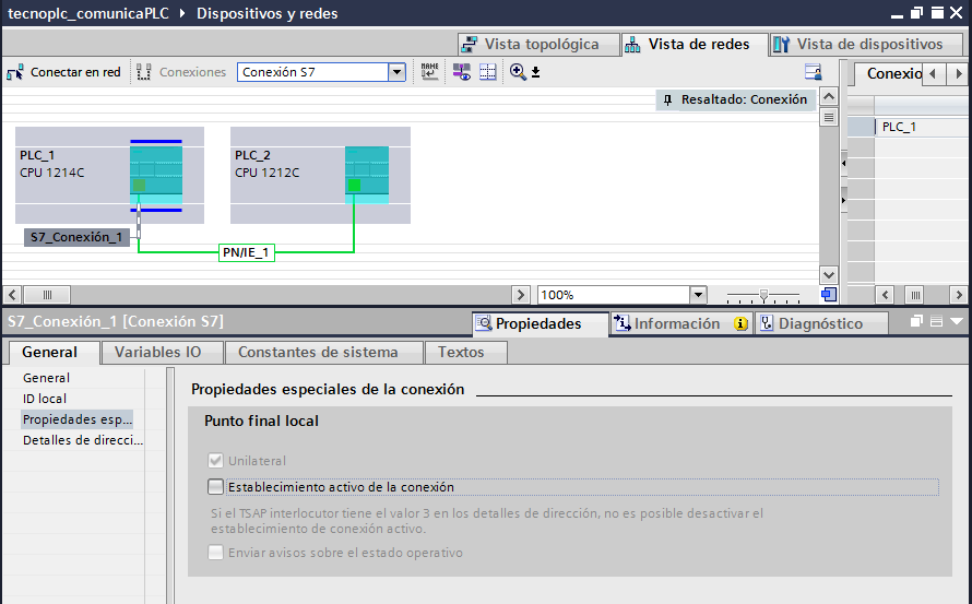 Comunicación Logo S7-1200 en proyecto TIA Portal y LOGO SoftV8