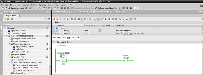 Encoder S7-1200 funcionamiento de encoder ifm RU6013