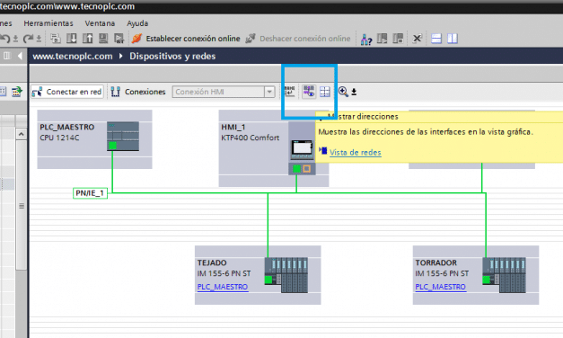 Direcciones IP en proyecto TIA Portal en Red Profinet