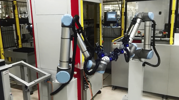 Máximo rendimiento con la utilización de pinza doble en Cobots.