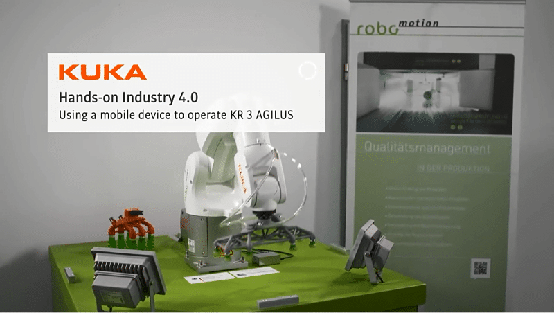 Control Robot Kuka desde smartphone y la nube