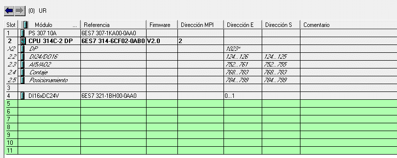 Añadir Hardware en proyecto Step 7 usando una CPU 314