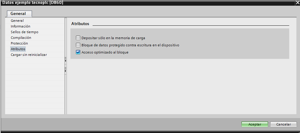 Acceso optimizado a bloque DB.