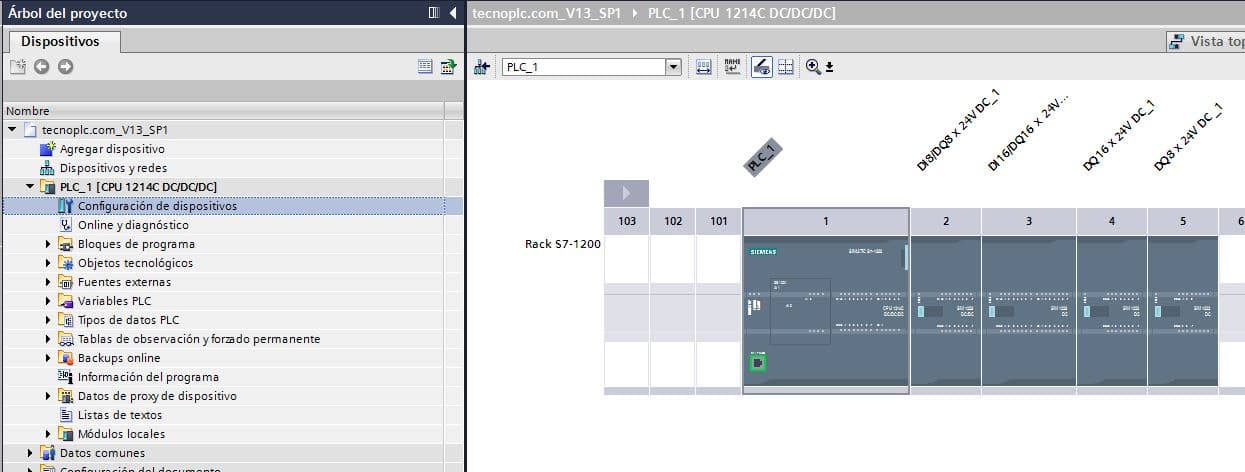 4. Abrir la configuración de dispositivos.