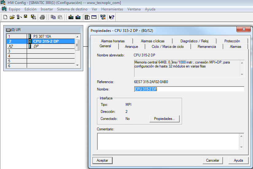 Propiedades y características de la CPU.