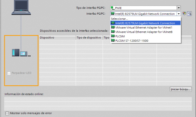 Problema comunicación TIA Portal con CPU y tarjeta de Red.