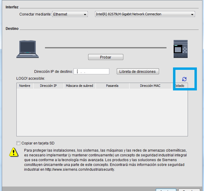 Transferir programa a Logo8 desde software Logo!Soft Comfort