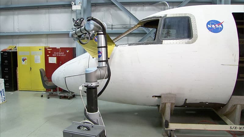 Inspección robótica ayuda a NASA en fabricación de aeronaves.