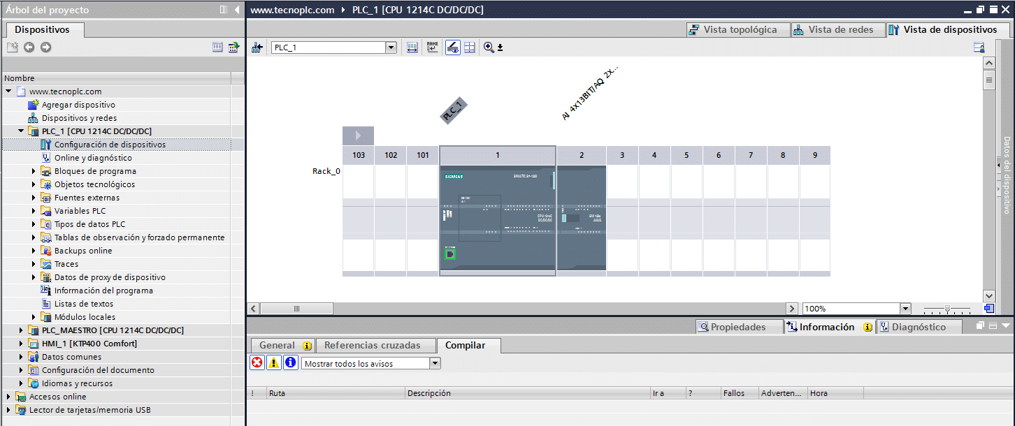 Configuración de dispositivos.