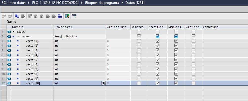 DB de datos donde introducir los nuevos valores.