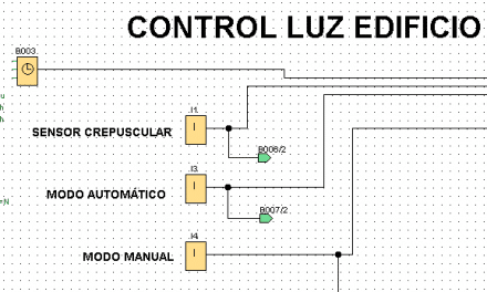 Luz edificio controlado mediante programación LOGO 8