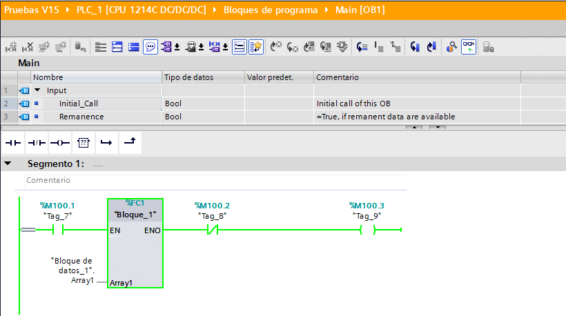 Activar ENO automáticamente permitiendo incorporar instrucciones en esa línea de programa.