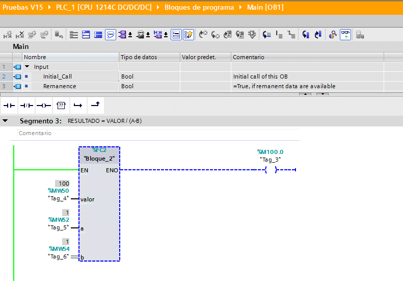 Activar ENO automáticamente en un FC en SCL TIA Portal