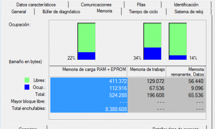 Cómo ver la memoria de CPU en proyecto Step7.