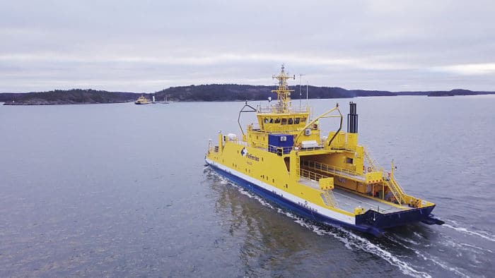 Ferry autónomo del operador estatal finlandés Finferries