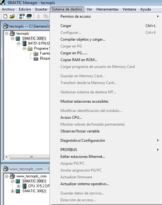 Sistema de destino de nuestra CPU Online.