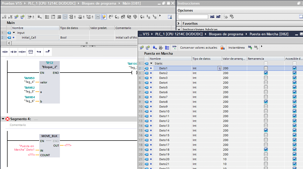 Error al colocar un tipo de dato que no es Array de datos.