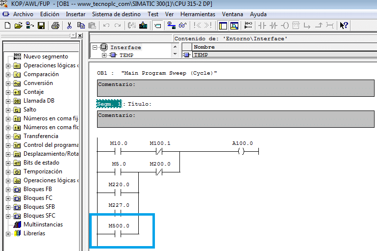 Límite de marcas a utilizar en un proyecto de Step 7.